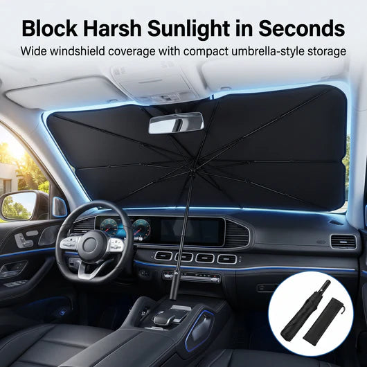 The Windshield Umbrella — Foldable Car Sunshade